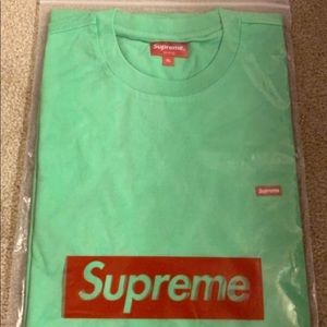 Brand new small box supreme shirt sleeve tee